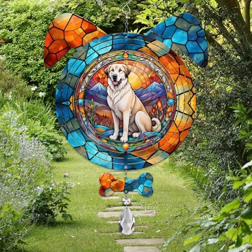Anatolian Shepherd Dog Ears Wind Spinner, Anatolian Shepherd Wind Spinner Hanging for Yard and Garden - Image 6
