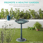 Best Choice Products Bird Bath, 28in Outdoor Resin Pedestal - Copper - Image 6