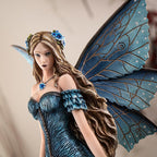 Pacific Giftware Lavender Fairy Figurine 16.54” Tall with Elegant Blue Wings and Floral Gown Exquisite Resin Fairy Statue for Indoor Home and Outdoor Garden Decor - Image 7