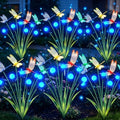 6 Pack Dragonfly Solar Garden Lights Outdoor, 36 LEDs Solar Firefly Lights by yulloyello