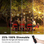 BesLowe 48FT S14 Solar String Lights Outdoor with Remote Controller - Image 3