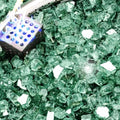 NUPICK 10 Pound Fire Glass, 1/2 Inch Reflective Fire Pit Glass by CreateAmazingChoice