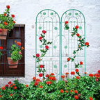 Garden Trellis for Climbing Plants Outdoor, 2-Pack 86" Metal Rustproof - Image 2