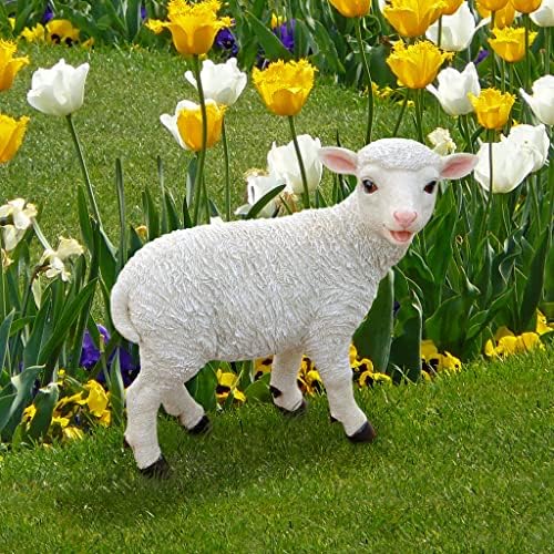 Design Toscano Yorkshire Lamb Garden Statue: Standing Lamb 15 Inch - Image 6