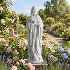GIANTEX Virgin Mary Praying Statue 29.5", Blessed Mother Outdoor Statue by Giantex