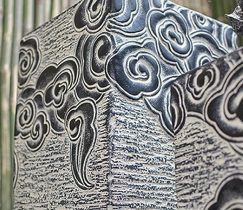 ARCVOX Home Garden Sculpture Columns Pedestal, Faux Stone Finish Floor Ornaments, Landscape Statues for Home Decor, Backyard Decor Pagoda Statue (Size : 27.5in) - Image 5
