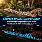 Glow in the Dark Rocks Outdoors, Decorative Night Guide Pebbles for Landscaping & Garden Pathway, Colored Glow Stonesfor Fish Tank, Aquarium Decor & Planters, Luminous Stones for Vases (600, Yellow) - Image 6
