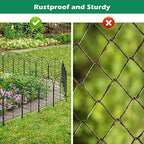 30 Pack Animal Barrier Garden Fence, Metal No Dig Panels, 32ft x 22in High - Image 4