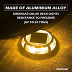 SIEDiNLAR Solar Deck Lights Outdoor 2-Mode 16 LED 16 Pack White/Warm Light - Image 6