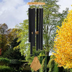 Memorial Wind Chimes 36 inch Black Deep Tone Sympathy Gift Patio Porch Home - Image 6