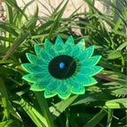 Garden Sunflower | 5" Flower Pot Size | Sunflower Garden Decor | Fluorescent Acrylic | UV Resistant Yard Decor | Decorative Garden Stakes | Beautiful Gift | Variety Color 3 Pack - Image 4