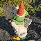 Classic Spring Gnome Garden Statue in Assorted Styles (Gnome Riding Duck) - Image 6