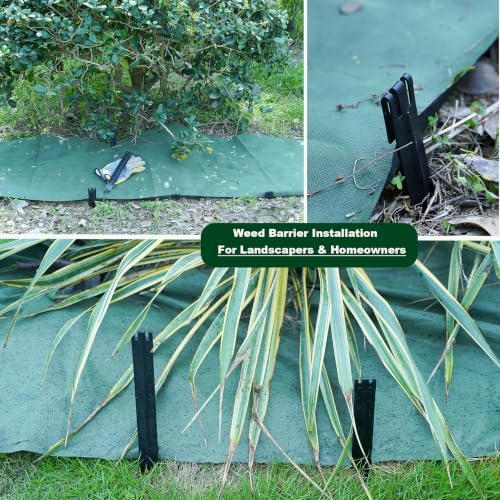 30Pcs 10Inch Black Metal Landscape Edging Stakes, No Installation for Corrugated Garden Landscape Edging/Terrace Board/Grass Barrier/Bender Board/Garden Liner/Tent pegs/Dog Stakes - Image 4