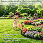 Garden Edging Border 50FT, 4.5 in Black Picket Fence Border for Lawn & Yard - Image 2