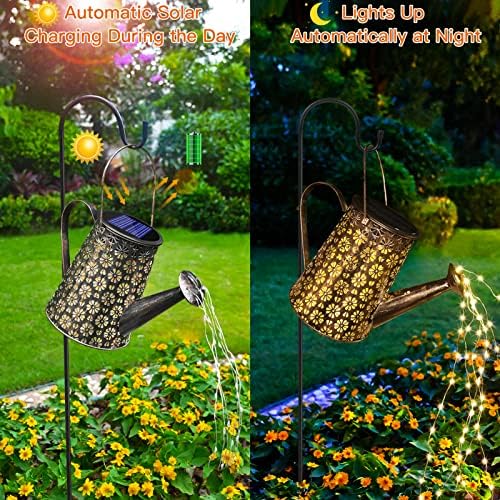 Solar Garden Lights Watering Can Lights Outdoor Garden Decor - Image 3