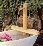 Bamboo Accents 12" Adjustable Bamboo Fountain Kit with Pump – Classic Zen Water Feature for Bowls, Basins, Water Gardens & Patio Decor, Indoor/Outdoor (Container Not Included) - Image 4
