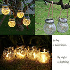 ANYE Solar Power Star Light Circle Shade Outdoor Waterproof Hanging Garden Pathway Stairs LED Lamp Decorative Lanterns - Image 3
