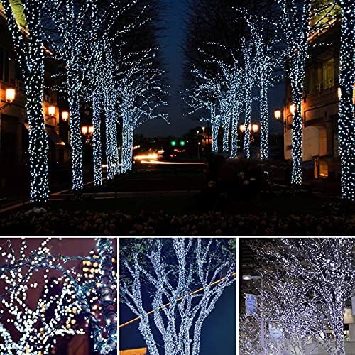 Solar String Lights Outdoor 2 Pack 170FT 480 LED Christmas Light Cool White - Image 2