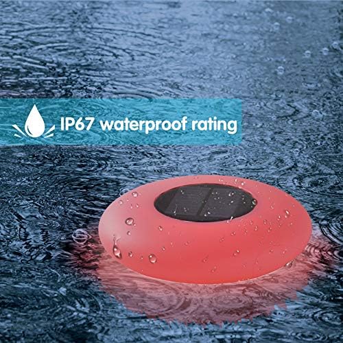 GEEDIAR Floating Pool Lights Solar Swimming Pool Light with 16 Color Changing Outdoor Decorations Light Waterproof LED Lights for Patio,Garden and Pool… - Image 5