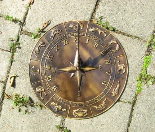 Brass Constellations Sundial - 12" inches Wide - Image 2
