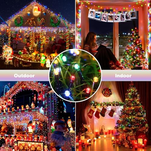 Toodour Solar Christmas Lights Outdoor, 2 Packs Solar String Lights - Image 5