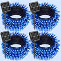 4 Pack Solar Christmas Lights Outdoor Waterproof, 132FT 400LED Solar String Lights Green Wire Fairy Lights, Solar Twinkle Lights with 8 Lighting Modes for Xmas Garden Decorations (Blue) by Unknown