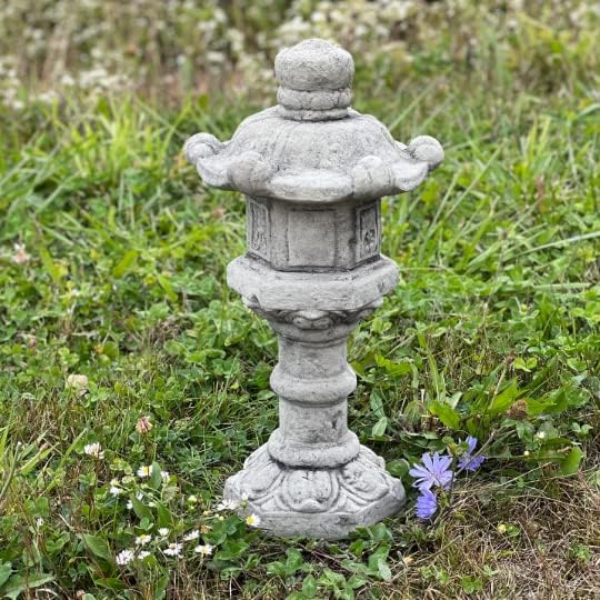 Oriental Lantern Statue Japanese Pagoda Zen Garden Decor Asian Garden Ornament Buddhist Stone Lantern Yard - Image 2