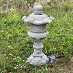 Oriental Lantern Statue Japanese Pagoda Zen Garden Decor Asian Garden Ornament Buddhist Stone Lantern Yard - Image 2