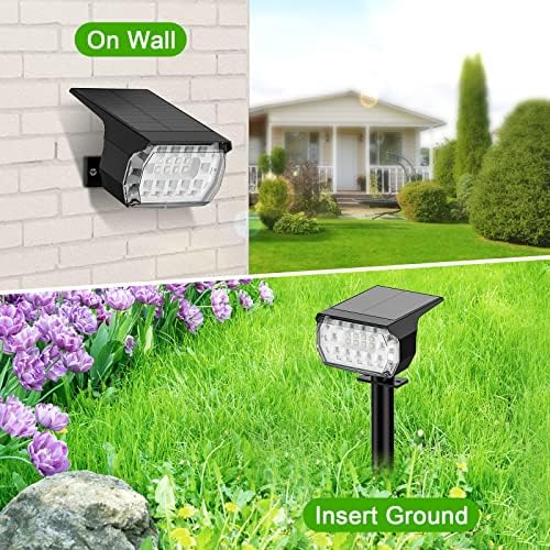 LANSOW Solar Spot Lights Outdoor Color Changing, 8 Pack Christmas Spotlight - Image 5