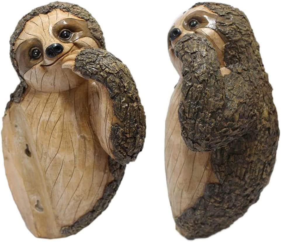 Sloth Tree Hugger, Summer Outdoor Yard Decorations, Resin Tree Peeker Statue, Tree Faces Decor Outdoor, Garden Decor Sloth Gift for Housewarming, Handmade with Details, Durable & Waterproof - Image 5