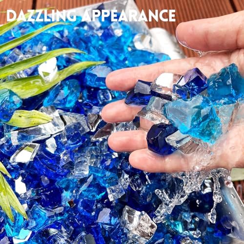 GasSaf 1/2 Inch Blended Fire Glass Reflective Tempered Fireglass, 10 lb - Image 5
