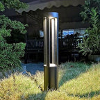Modern LED Lawn Lamp Waterproof IP55 Outside Post Bollard Light Fixture External Villa Parks Courtyard Patio Walkway Pathway Column Light Garden Landscape Lighting by ppeivcdlighting