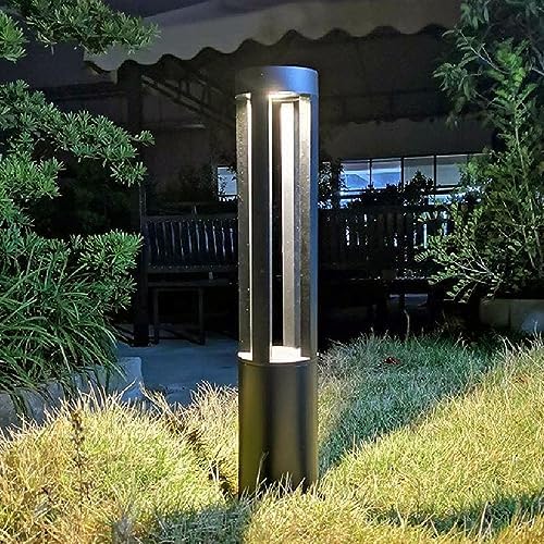 Modern LED Lawn Lamp Waterproof IP55 Outside Post Bollard Light Fixture External Villa Parks Courtyard Patio Walkway Pathway Column Light Garden Landscape Lighting by ppeivcdlighting