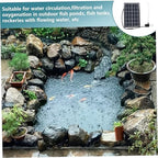 Solar Water Pump 12v With Solar Panel Efficient Powered Water Pump For Pond Circulation, Filtration, And Aeration, Submersible Fountain Kit For Garden, Bird Bath, Feature (9v 6w Panel + + Filter). - Image 6