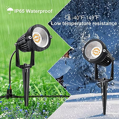 10-Pack Voltage Landscape Lighting with Spike and Connector - Image 3