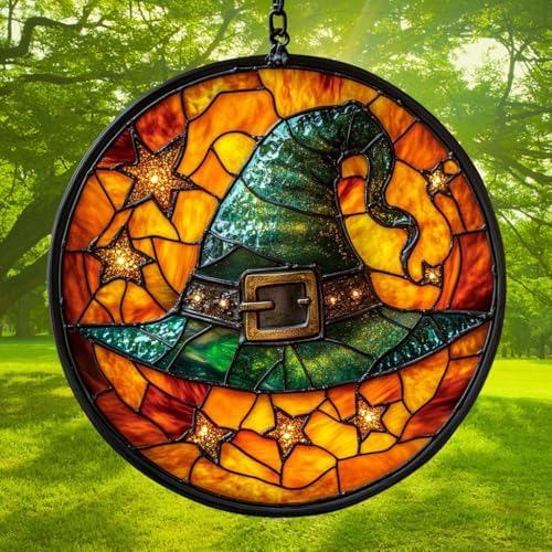 Witch Hat Mosaic Effect Acrylic Suncatcher - Image 3