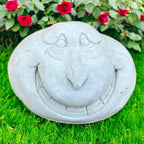 Stone Rock Sculpture Detailed Rock Face Garden Ornament Concrete Grinning Face Beton Rock Gift for Brother Lawn Decor - Image 5