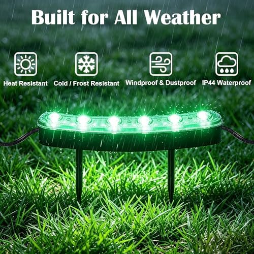 FORUP Solar Tree Lights Multicolor Changing, 360° Ring Uplight, Ground Stake, 3 Dimming, Auto On/Off, IP44 Waterproof, Solar Landscape Light, Adjustable Inner Diameter for Garden Palm Party Decor - Image 3