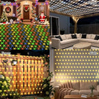 Lovelite 10ft x 10ft Net Lights, 280LED Gazebo Lights Outdoor 8 Modes Timer, Waterproof Connectable Christmas Light Clear Wire Large Size for Bushes Patio Pergolas Garden Holiday Party - Mulicolor - Image 5