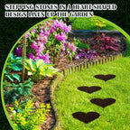 Tandefio 3 Pcs Heart Garden Stepping Stones 12 Inch, Cast Iron, Dark Brown - Image 6