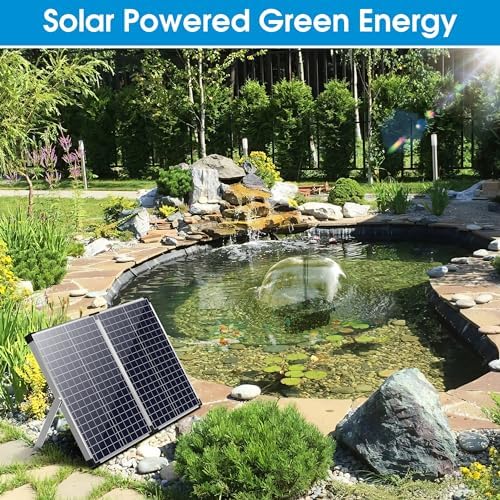 Biling 70W Solar Pond Pump with Pond Filter 660 GPH for Outdoor Ponds - Image 3