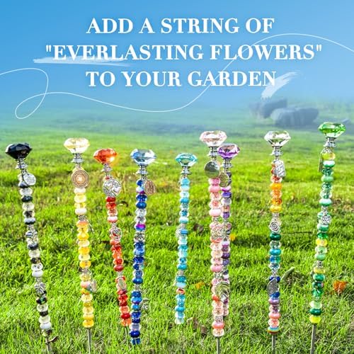 513Pcs DIY Beaded Garden Stakes, Fairy Wand Kit with 18 Threaded Rod - Image 3
