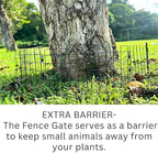 ShopLaLa Garden Fence Animal Barrier (10 Panels) 12in(L) x 16.5in(H) Small and Short White Metal Wire Fencing Decorative Flower Bed Edging for Landscape Plant Protector Dog Fences Yard Outdoor Decor - Image 4