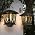 Solar Lanterns Outdoor Waterproof 2 Pack, Glass Auto On/Off LED Hanging Solar Lights, Outdoor Lantern with Wall Mount for Yard Fence Patio - Black - Image 7