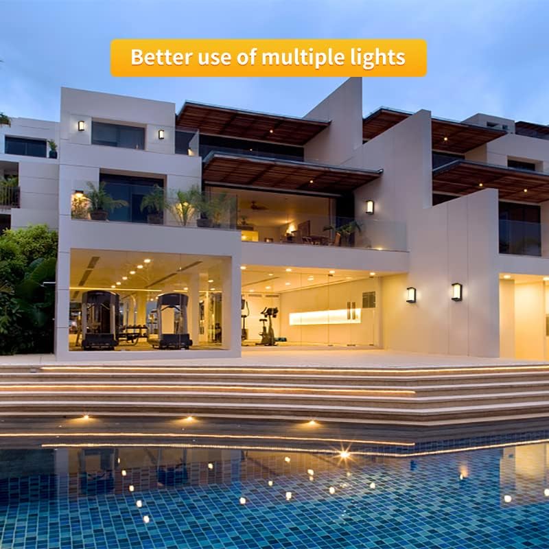 3000K LED 18W Aluminum Rectangular Outdoor Wall Sconce Exterior Light Outside Light Fixture, Black with Warm White, IP64 Waterproof Wall Lights for House Patio Porch Garage - Image 6