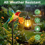 Hummingbird Solar Garden lights Outdoor Waterproof, Gifts for Women Mom Grandma Daughter, Stake lights with Solar Lantern, Hanging Solar Lights, Solar Path Lights Yard Art Outside Patio Garden Decor - Image 6