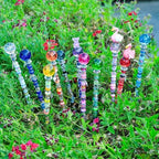 AIPRIDY DIY Crystal Beaded Fairy Wand Garden Stakes Kit, Colorful Decorative Wands with Assembly Guide, 12 or 10 Inch Threaded Rods,Outdoor Garden Decoration Set (238, Rainbow+Inner BubbleTop) - Image 2