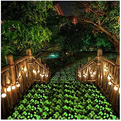 Glowing Stone Green Pebbles in The Dark, Luminous Rocks for Indoor and Outdoor Decoration, Garden Lawn Yard, Aquarium Walkway, Fish Tank Decoration (Size : 300PCS) - Image 3