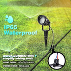 Low Voltage Landscape Lights Outdoor LED Landscape Lighting with Connectors 5W 500LM Focusing Lens Spotlights,24V AC/DC 3000K Warm White Waterproof IP65 Pathway Garden Yard Lights 6PACK - Image 7