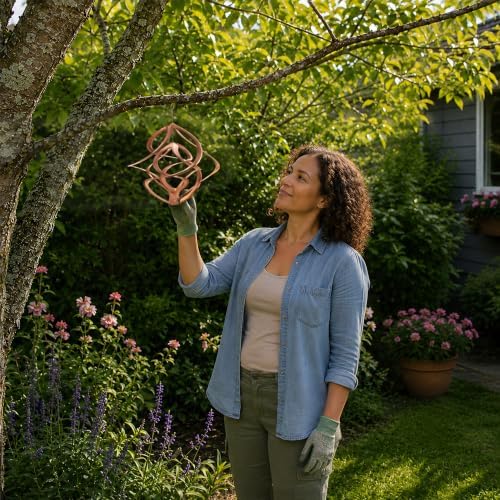 Red Carpet Studios The Original Cosmix Deluxe Helix Wind Spinner, Double Copper, Medium 14-Inch (Pack of 4) - Image 3